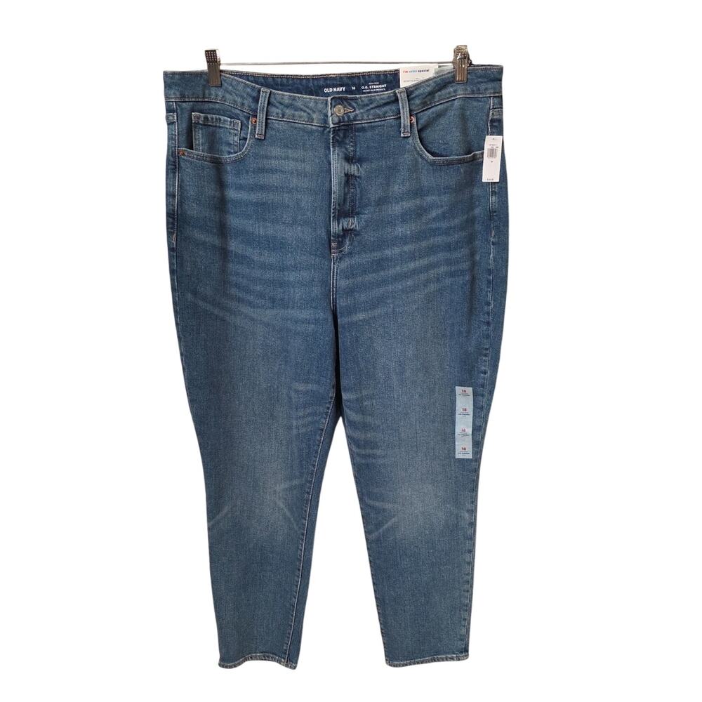 Old Navy O.G. Straight High Rise Jeans Womens Size 18 NWT